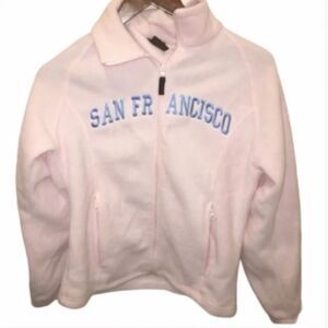 Women’s Amtac San Francisco Pink Fleece Zip Up Jacket
